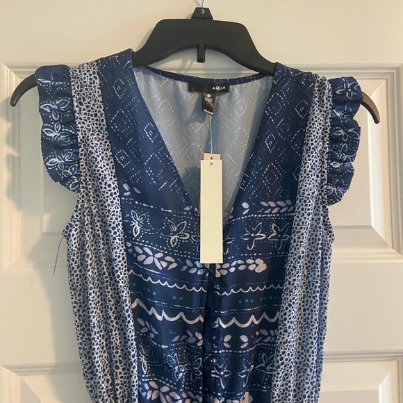 🆕NWT BLOOMINGDALES AQUA JUMPSUIT🆕 - Picture 2 of 5